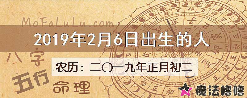 2019年2月6日出生的八字怎么样？