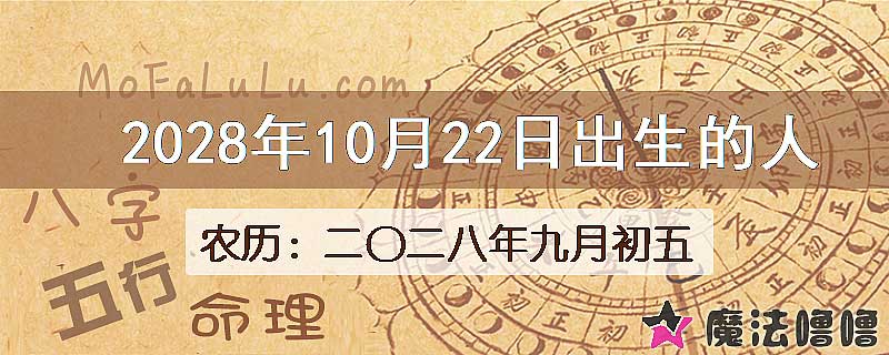 2028年10月22日出生的八字怎么样？