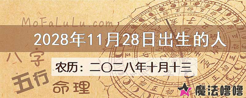 2028年11月28日出生的八字怎么样？