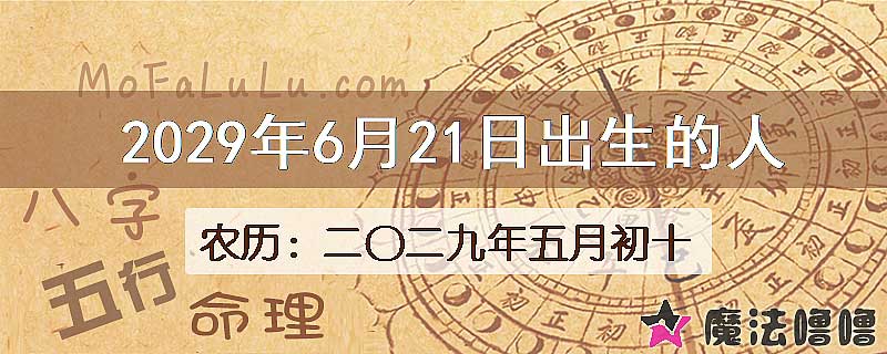 2029年6月21日出生的八字怎么样？