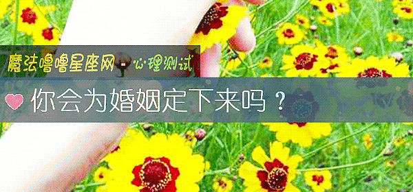 你会为婚姻定下来吗？