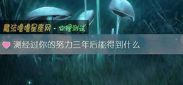 测经过你的努力三年后能得到什么