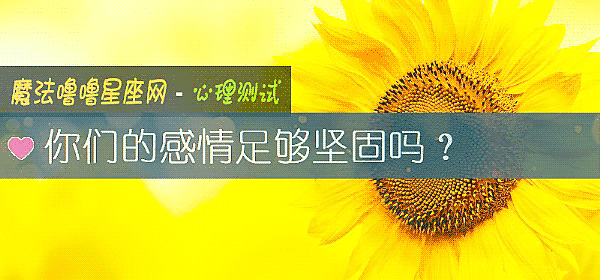 你们的感情足够坚固吗？