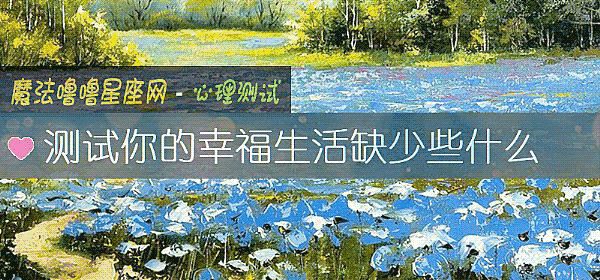 测试你的幸福生活缺少些什么