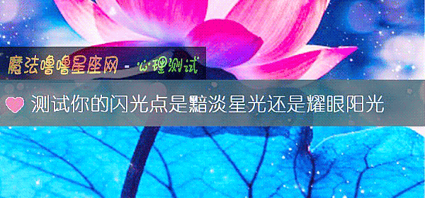 测试你的闪光点是黯淡星光还是耀眼阳光