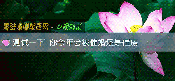测试一下 你今年会被催婚还是催房