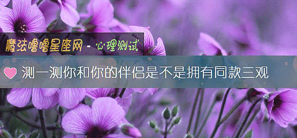 测一测你和你的伴侣是不是拥有同款三观