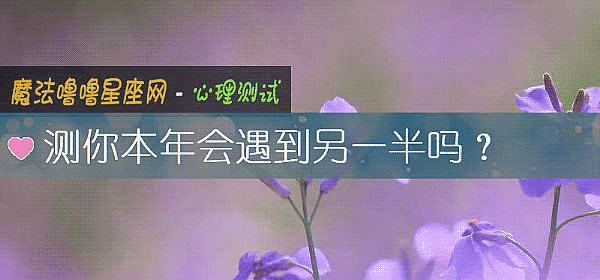 测你本年会遇到另一半吗？