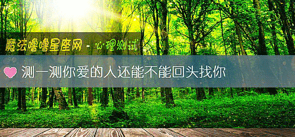 测一测你爱的人还能不能回头找你