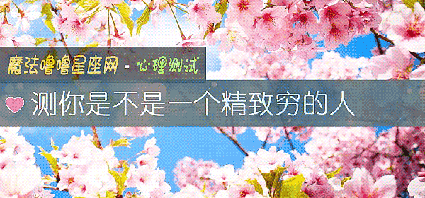 测你是不是一个精致穷的人