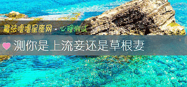 测你是上流妾还是草根妻