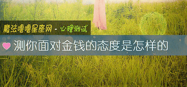 测你面对金钱的态度是怎样的