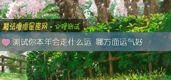 测试你本年会走什么运 哪方面运气好