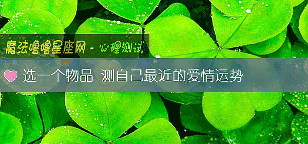 选一个物品 测自己最近的爱情运势