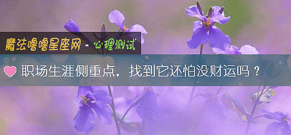 职场生涯侧重点,找到它还怕没财运吗?
