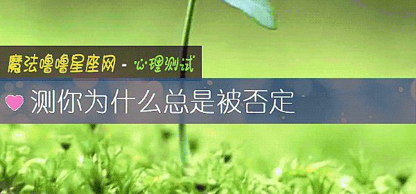 测你为什么总是被否定