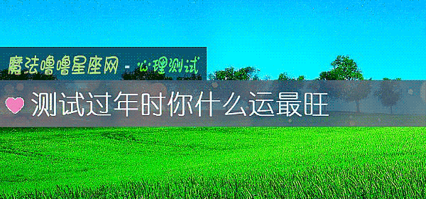 测试过年时你什么运最旺