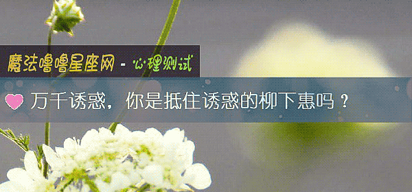万千诱惑,你是抵住诱惑的柳下惠吗?