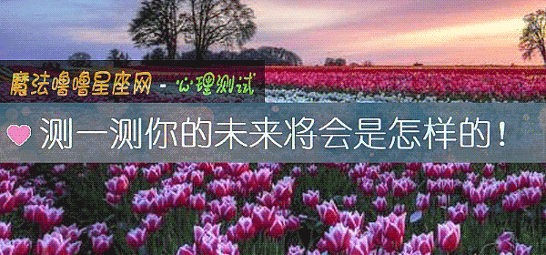 测一测你的未来将会是怎样的！