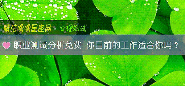职业测试分析免费 你目前的工作适合你吗？