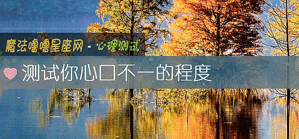测试你心口不一的程度