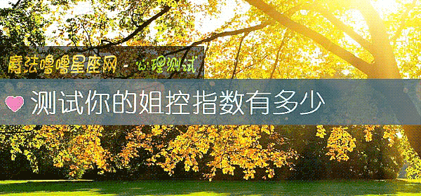 测试你的姐控指数有多少
