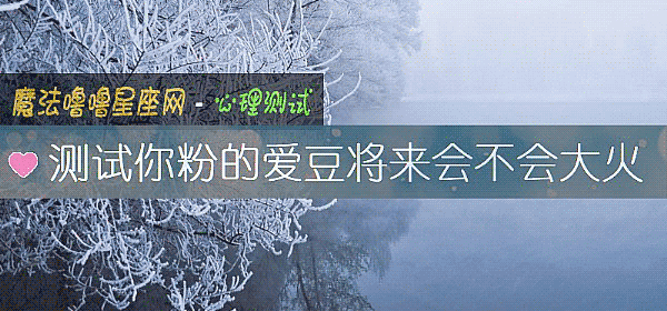 测试你粉的爱豆将来会不会大火