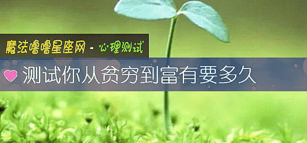 测试你从贫穷到富有要多久