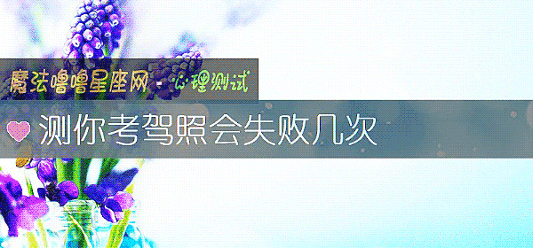 测你考驾照会失败几次