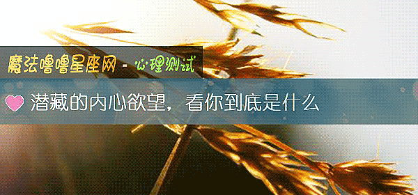 潜藏的内心欲望,看你到底是什么