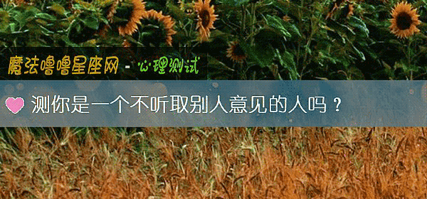 测你是一个不听取别人意见的人吗？