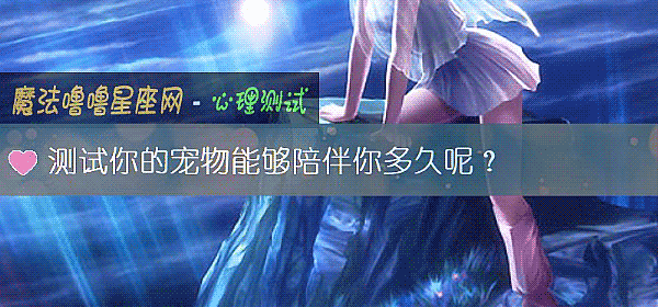 测试你的宠物能够陪伴你多久呢？