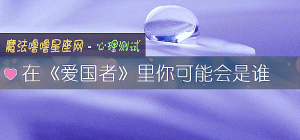 在《爱国者》里你可能会是谁