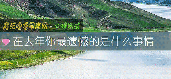 在去年你最遗憾的是什么事情