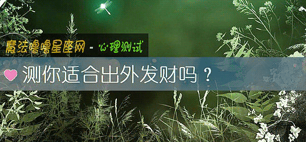 测你适合出外发财吗？