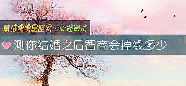 测你结婚之后智商会掉线多少