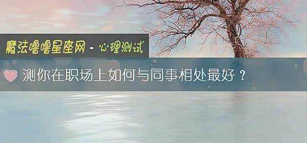测你在职场上如何与同事相处最好？
