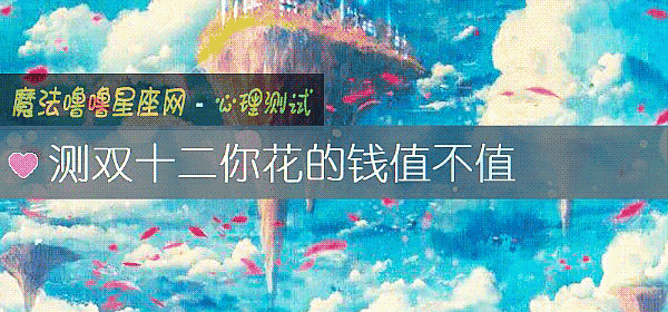 测双十二你花的钱值不值