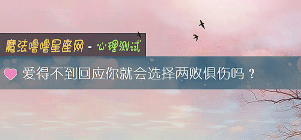 爱得不到回应你就会选择两败俱伤吗？