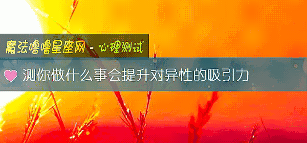 测你做什么事会提升对异性的吸引力
