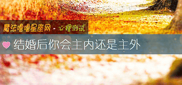 结婚后你会主内还是主外