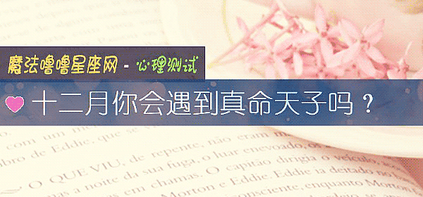 十二月你会遇到真命天子吗?