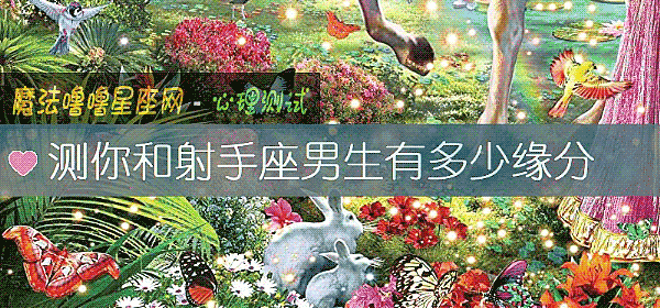 测你和射手座男生有多少缘分