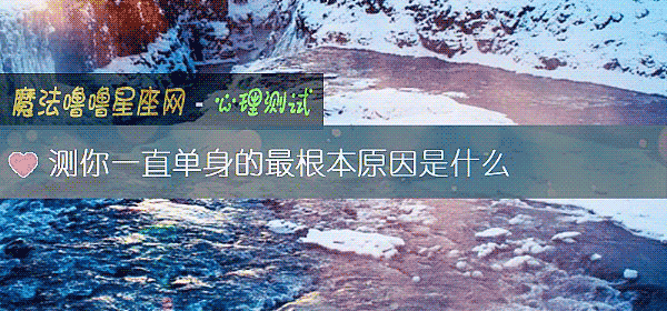 测你一直单身的最根本原因是什么