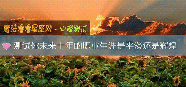 测试你未来十年的职业生涯是平淡还是辉煌