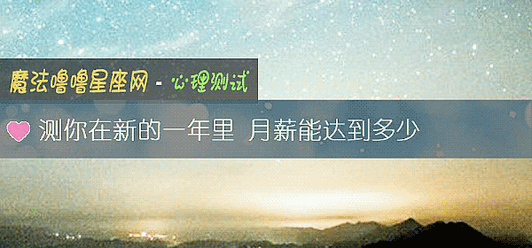 测你在新的一年里 月薪能达到多少