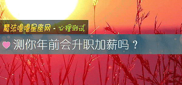 测你年前会升职加薪吗？
