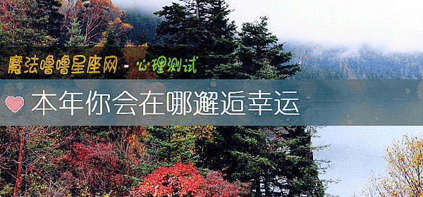 本年你会在哪邂逅幸运