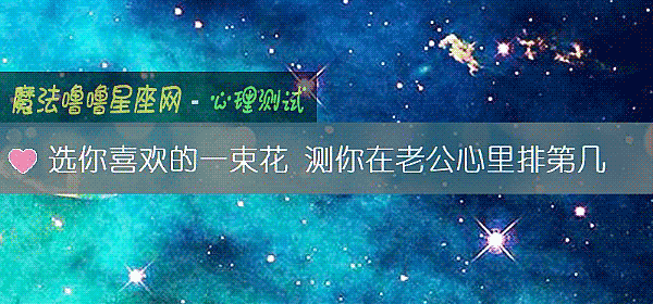 选你喜欢的一束花 测你在老公心里排第几