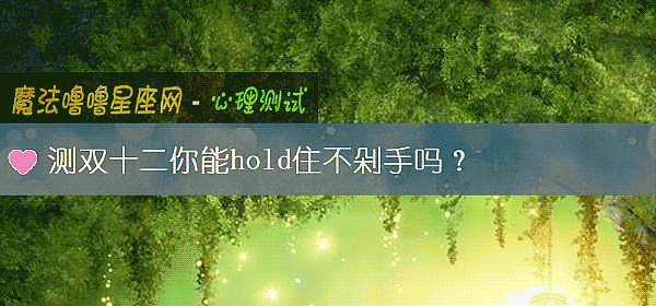 测双十二你能hold住不剁手吗?
